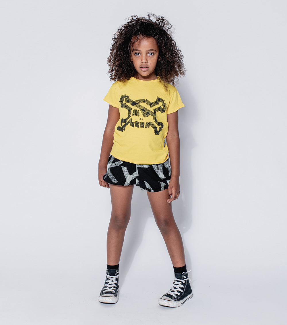 Kid | Masking Tape Yoga Shorts | Heather Grey