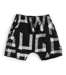 Kid | Masking Tape Rounded Shorts | Black