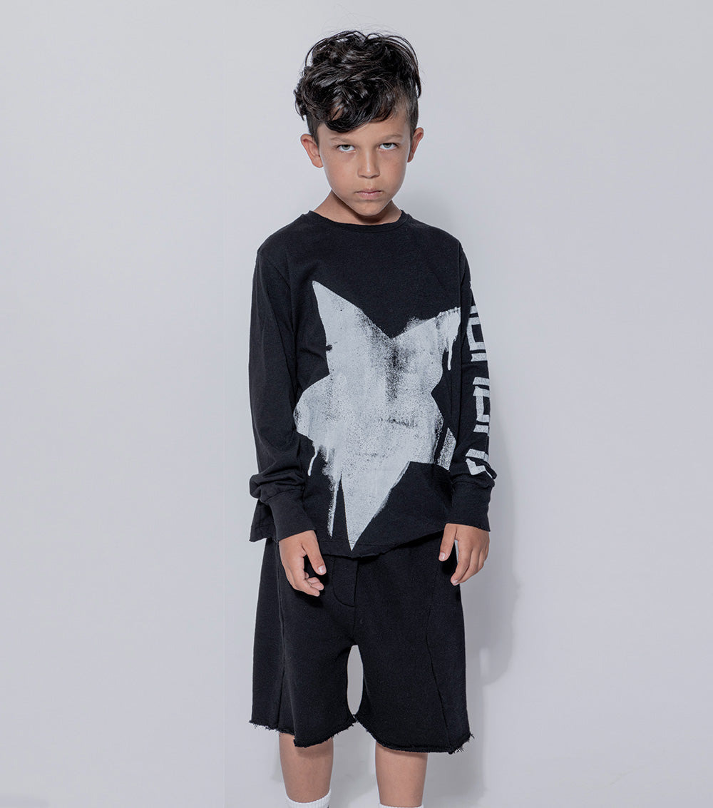 Kid | Solid Sweatshorts | Black