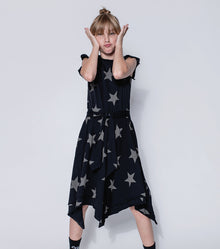 Kid | Fancy Star Dress | Heather Grey