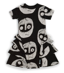 Kid | The Warriors Layered Dress | Black