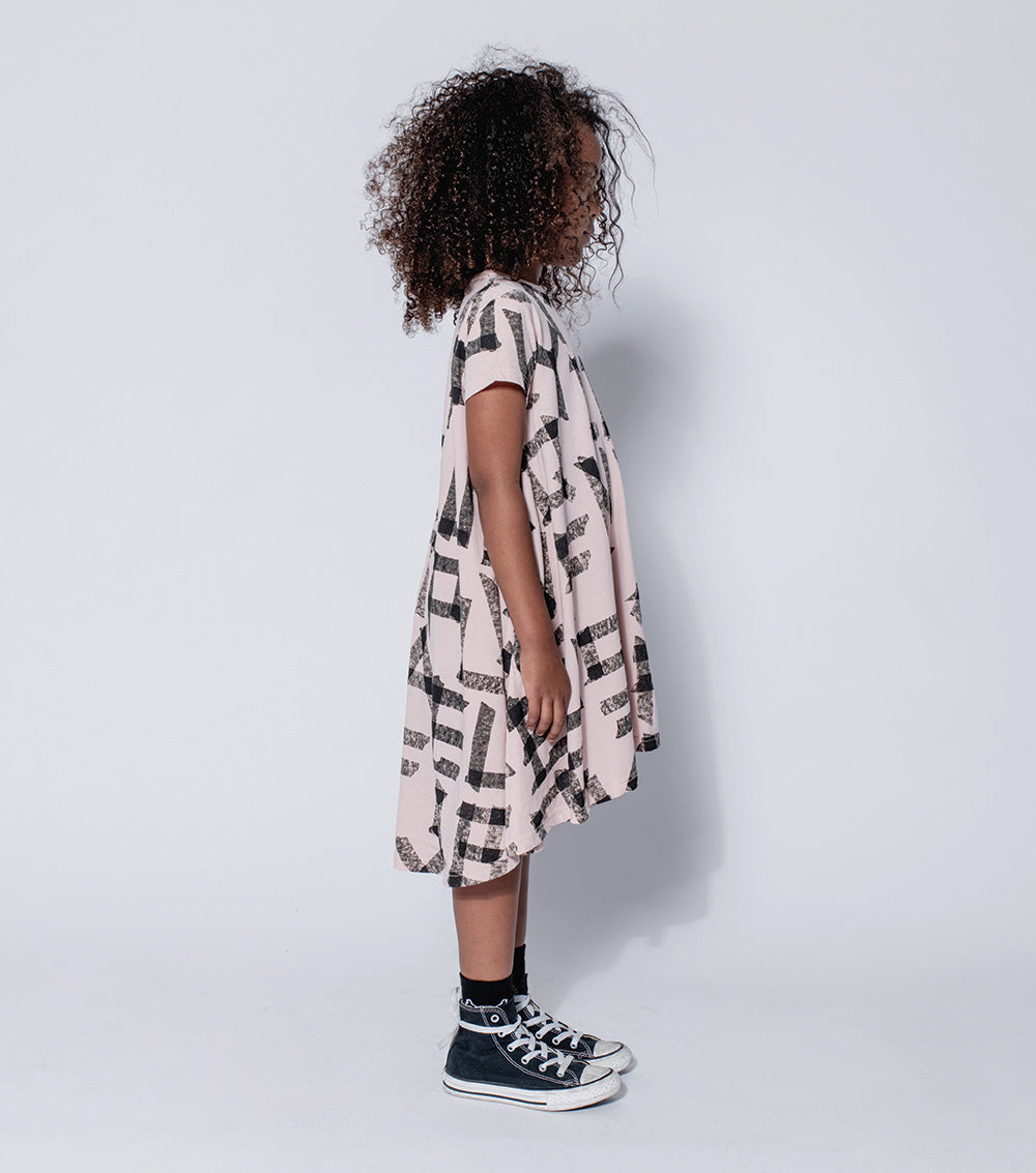 Kid | 360 Masking Tape Dress | Black