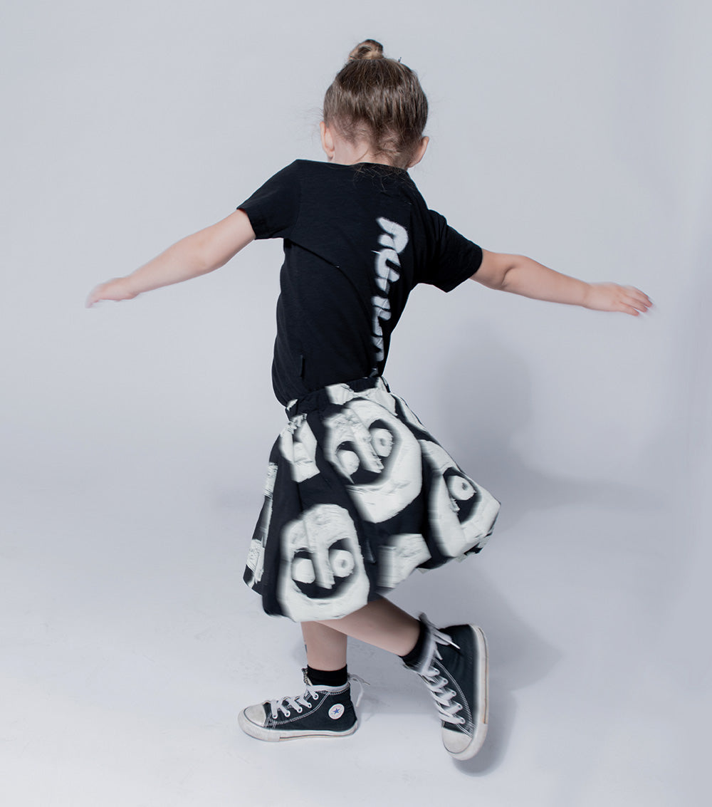 Kid | Voile Warriors Skirt | Black