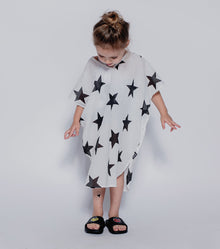 Kid | Star Voile Sleeveless Kaftan | White