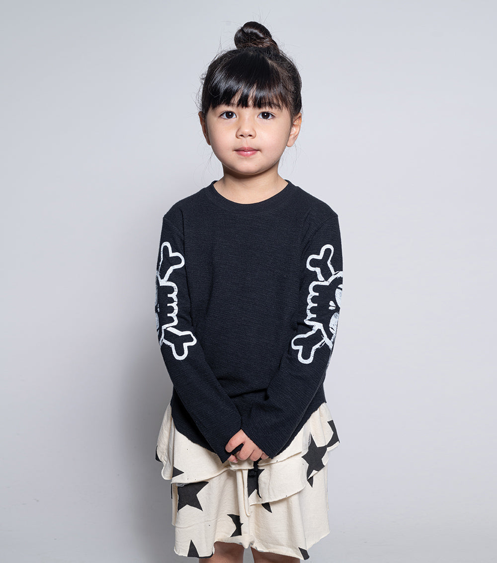 Kid | Peeking Skull Shirt | White