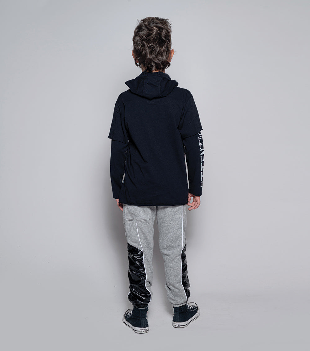 Kid | Nununu Smile Ninja Shirt | Black