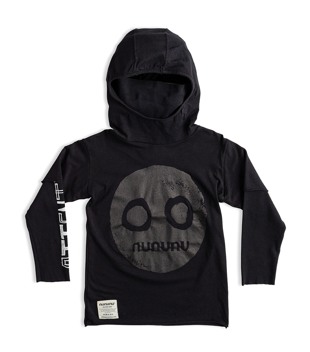 Kid | Nununu Smile Ninja Shirt | Black