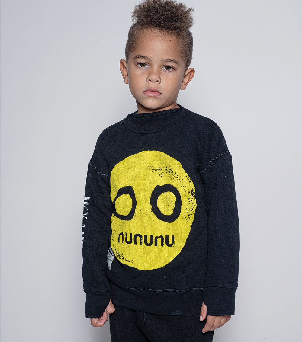 Kid | Nununu Smile Sweatshirt | Black