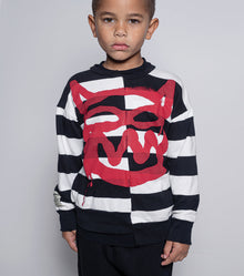 Kid | Mischief Cat Sweatshirt | Stripes