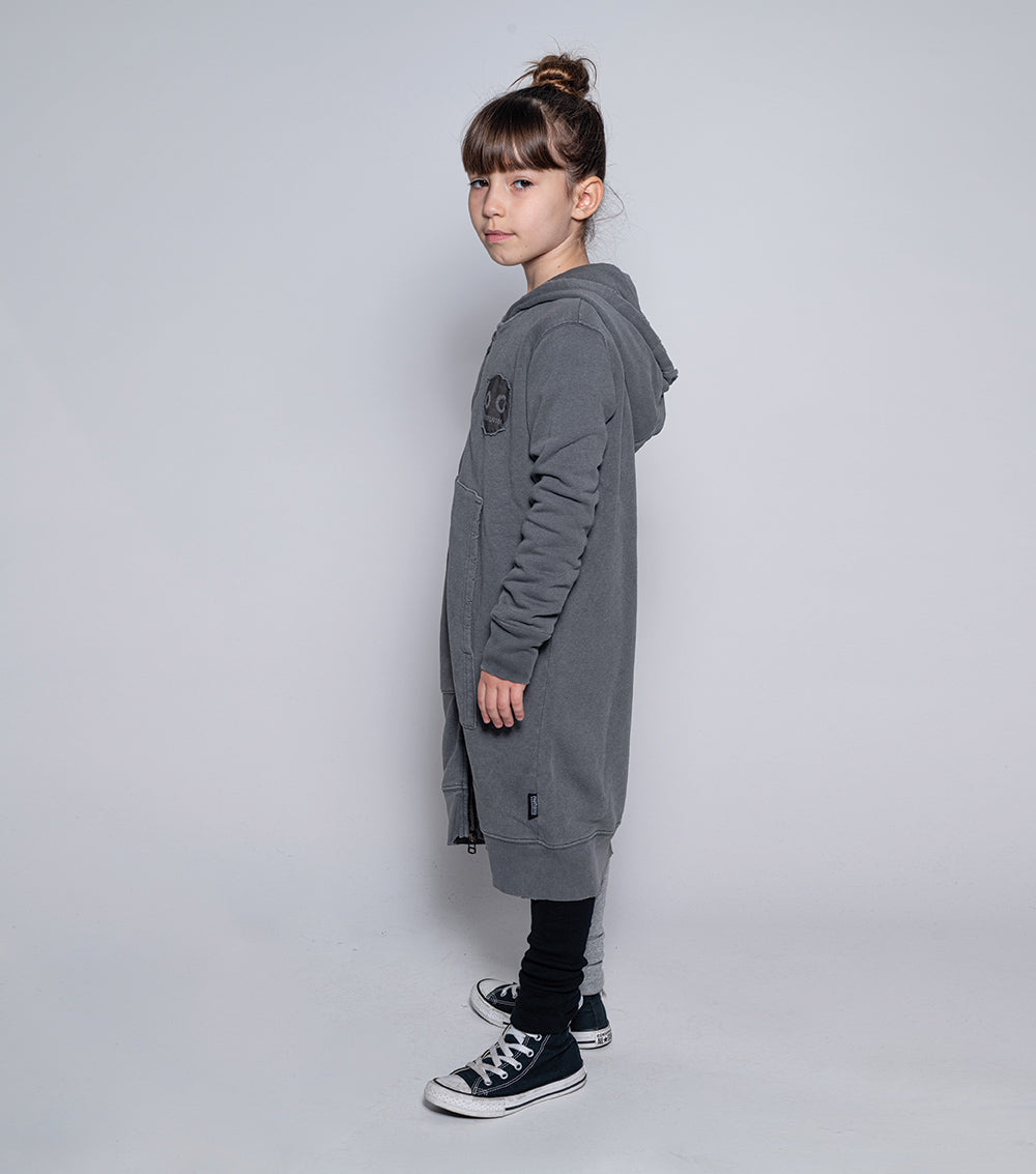 Kid | Mega Zip Hoodie | Vintage Grey