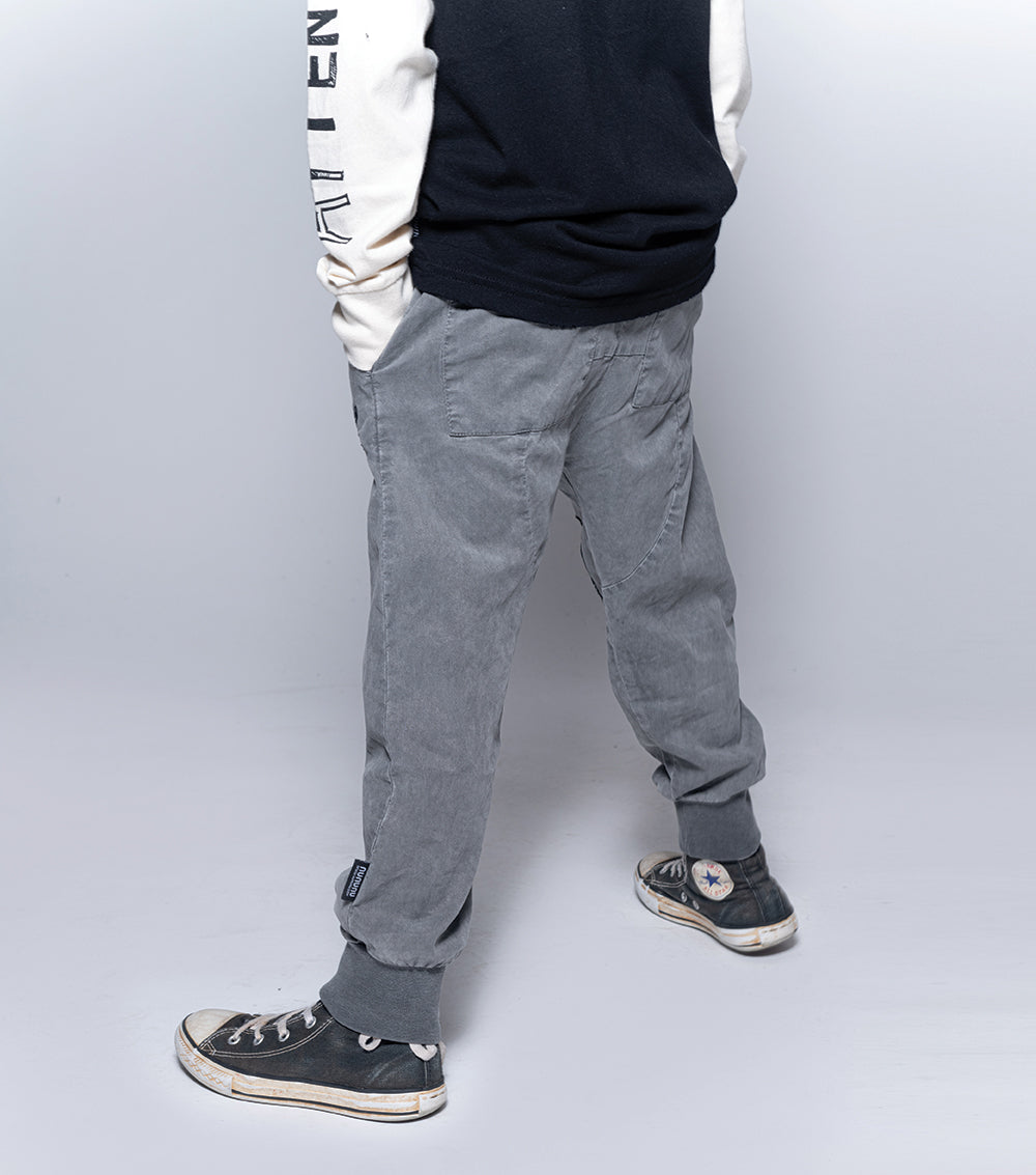 Kid | Scribbled Skull Pants | Vintage Grey