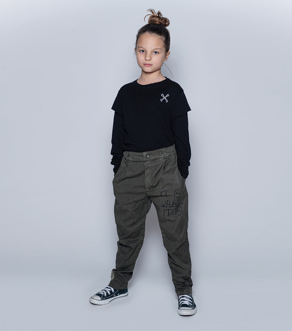 Kid | Total Fw21 Chino Pants | Olive