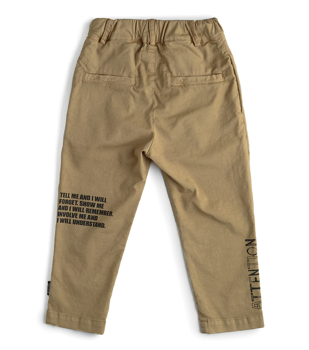 Kid | Total Fw21 Chino Pants | Stone