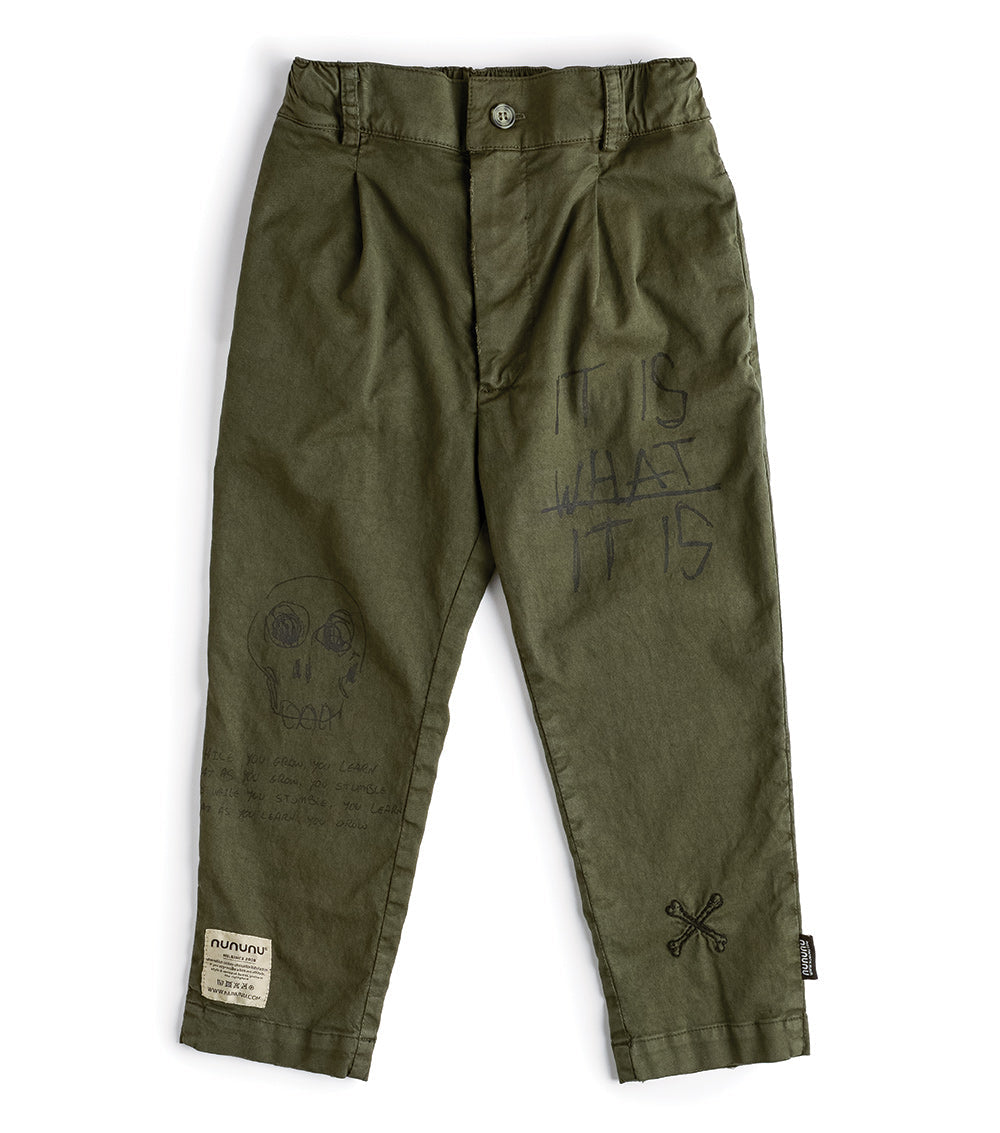 Kid | Total Fw21 Chino Pants | Olive