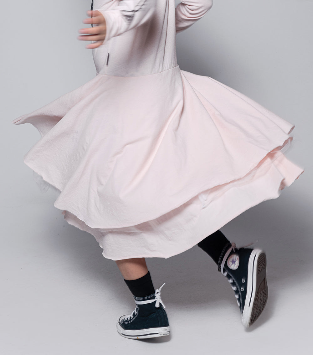 Kid | Nununu Smile Multi Layered Dress | Powder Pink