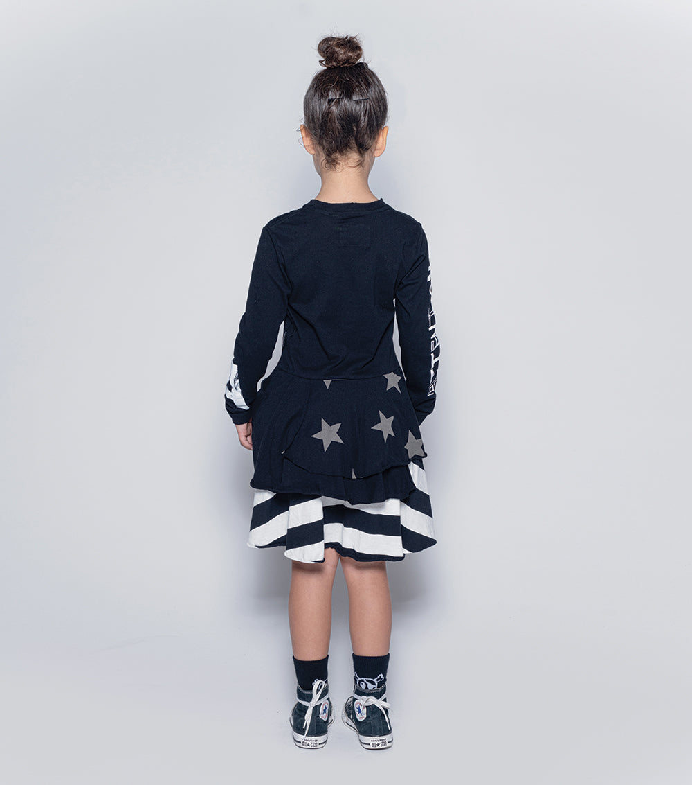 Kid | Mash Up Layered Dress | Yellow