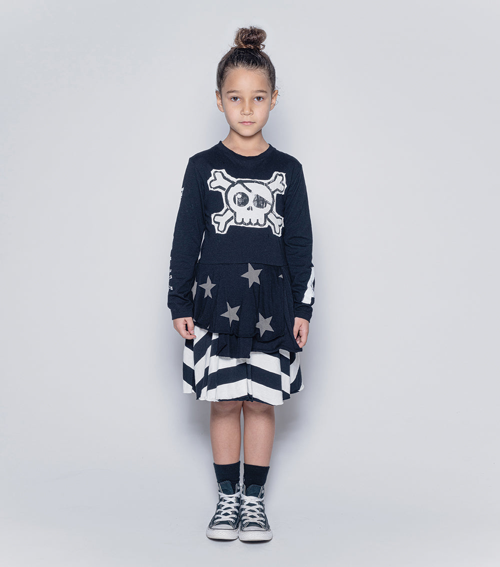 Kid | Mash Up Layered Dress | Yellow