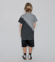 Kid | Gradient Skull T-Shirt | Dusty Heather Grey
