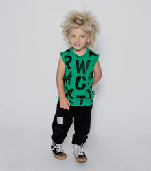 Kid | Abc Sleeveless Shirt | Ice Grey