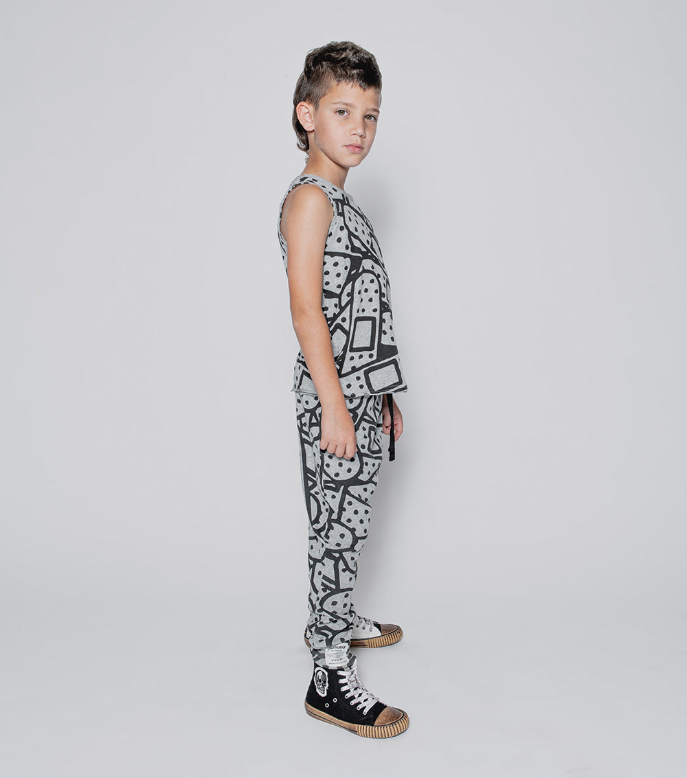 Kid | Bandaid Tank Top | White