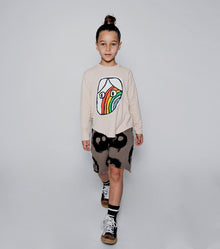 Kid | Rainbow Dude Patch Shirt | Nude