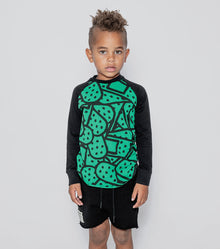 Kid | Bandaid Baseball Shirt | Moss Green