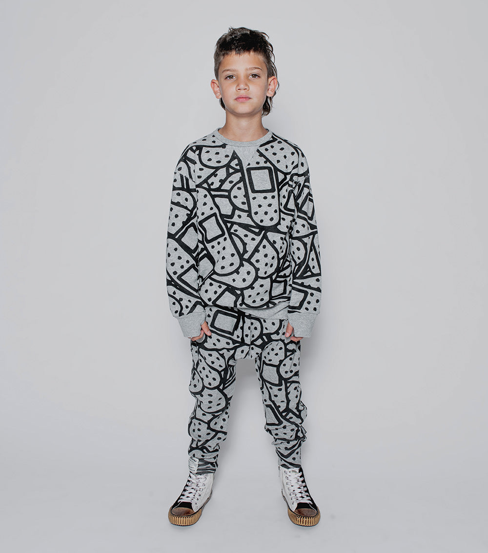 Kid | Bandaid Sweatshirt | Heather Grey