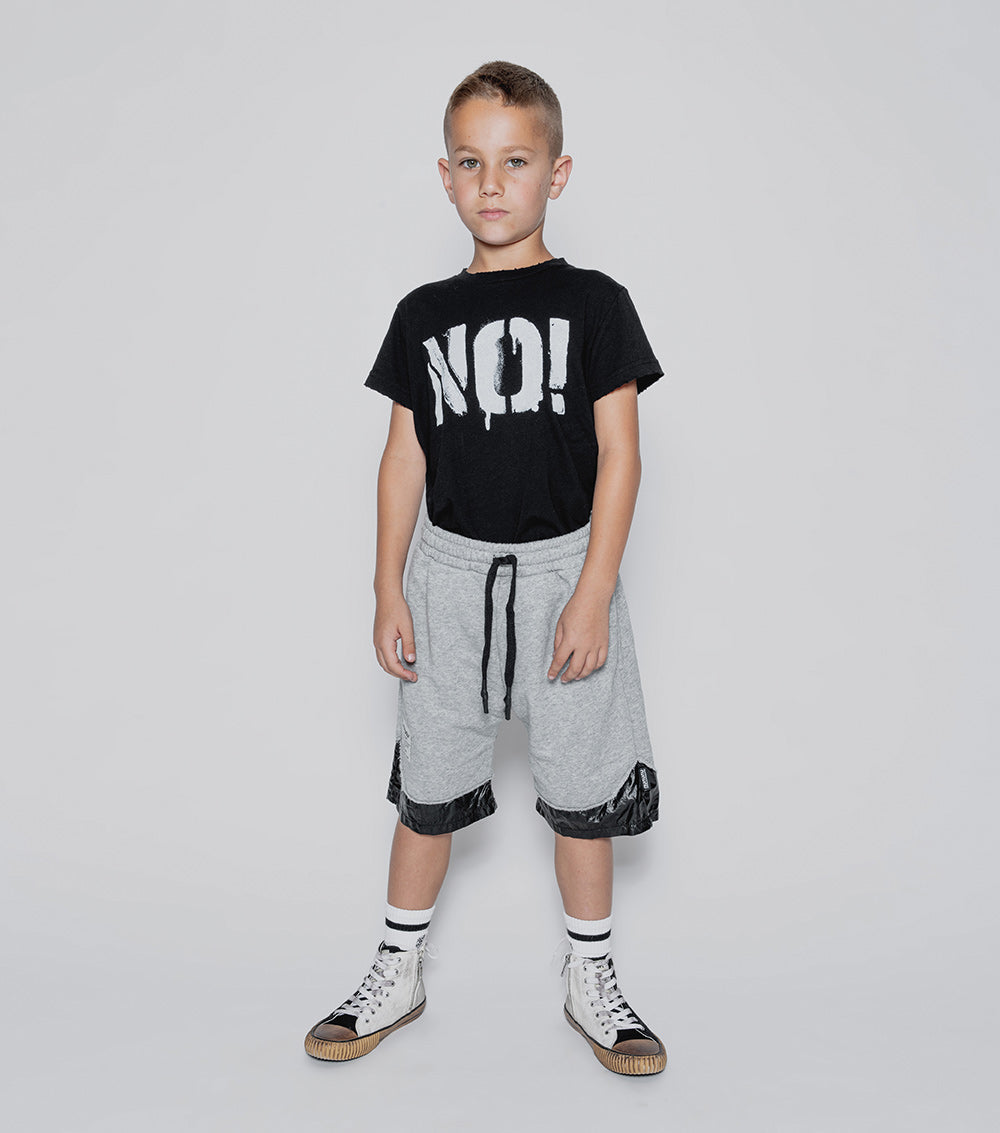 Kid | Training Shorts | Heather Grey x Black
