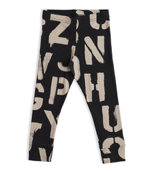 Kid | Abc Leggings | Black