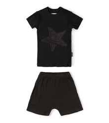 Kid | Star Patch Loungewear | Black