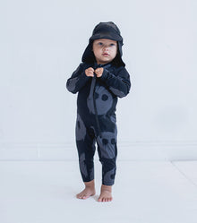 Kid | Melting Masks Swim Overall | Black