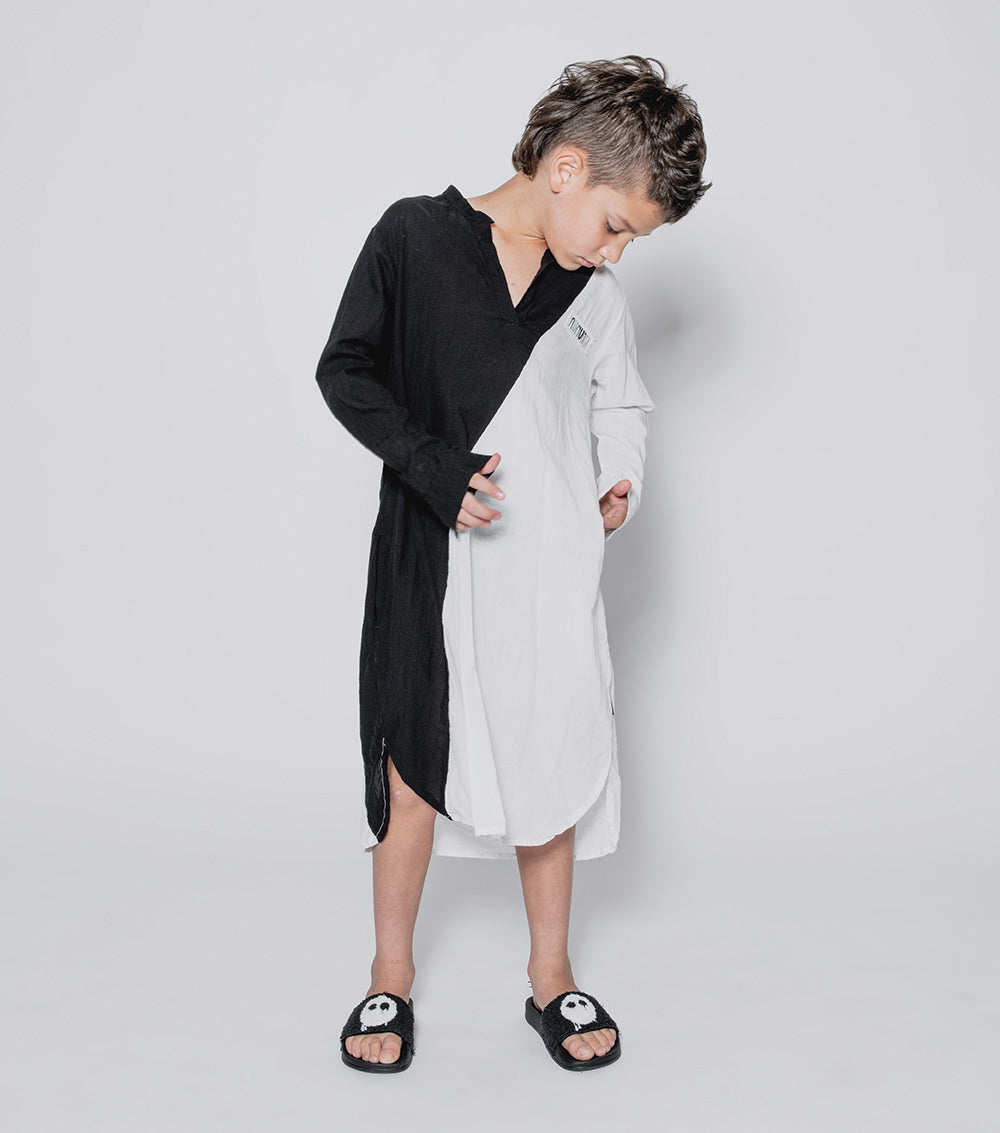 Kid | Duo Kaftan | Black x White