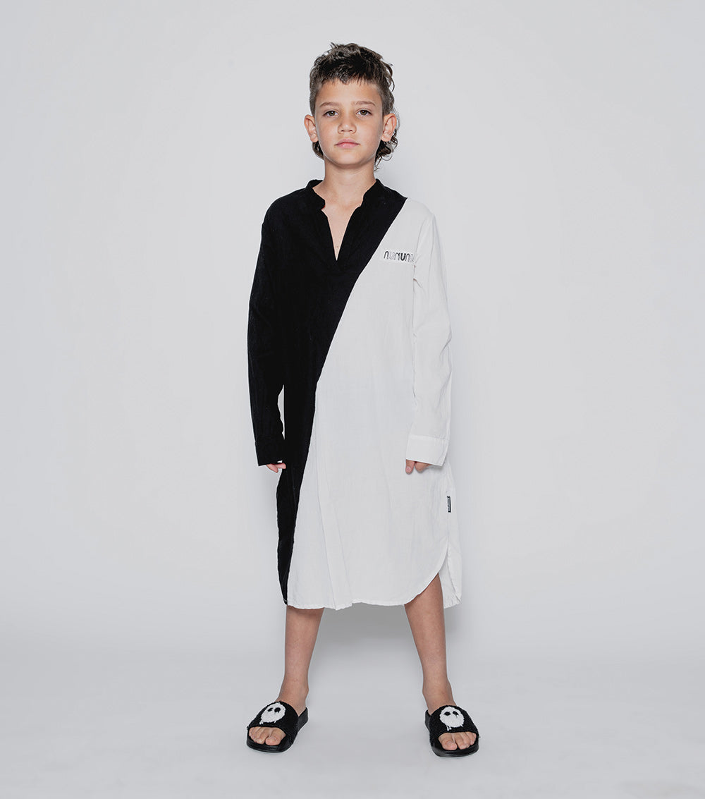 Kid | Duo Kaftan | Black x White