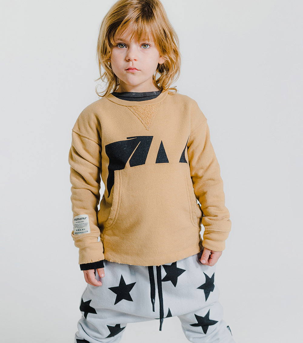Kid | Nu! Kangaroo Sweatshirt | Mocha