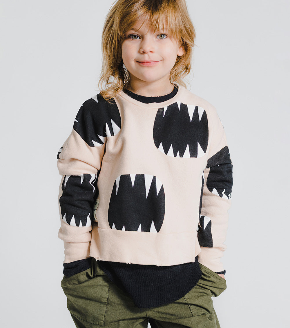 Kid | Roar Box Sweatshirt | Orange