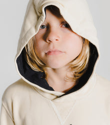 Kid | Goofy Skull Hoodie | Natural