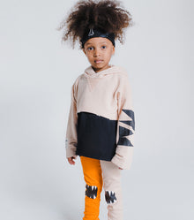 Kid | Cropped Hi-Lo Hoodie | Nude