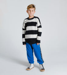 Kid | Striped Knit | Black x White
