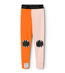 Kid | Jester Leggings | Orange x Nude