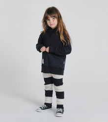 Kid | Knit Leggings | Black x White