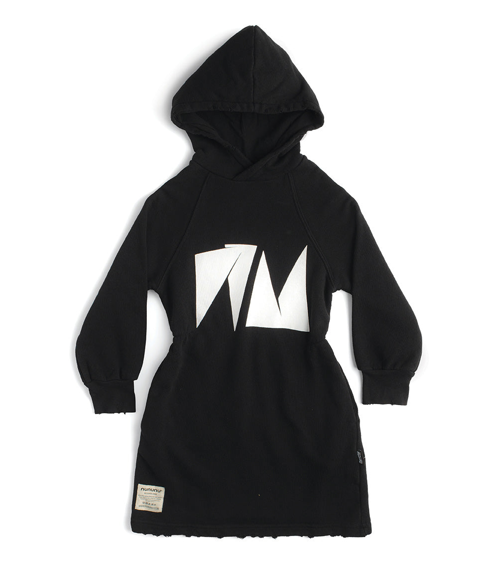 Kid | Nu Hooded Dress | Black