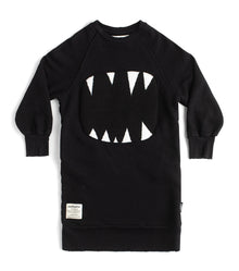 Kid | Fuzzy Roar A Dress | Black