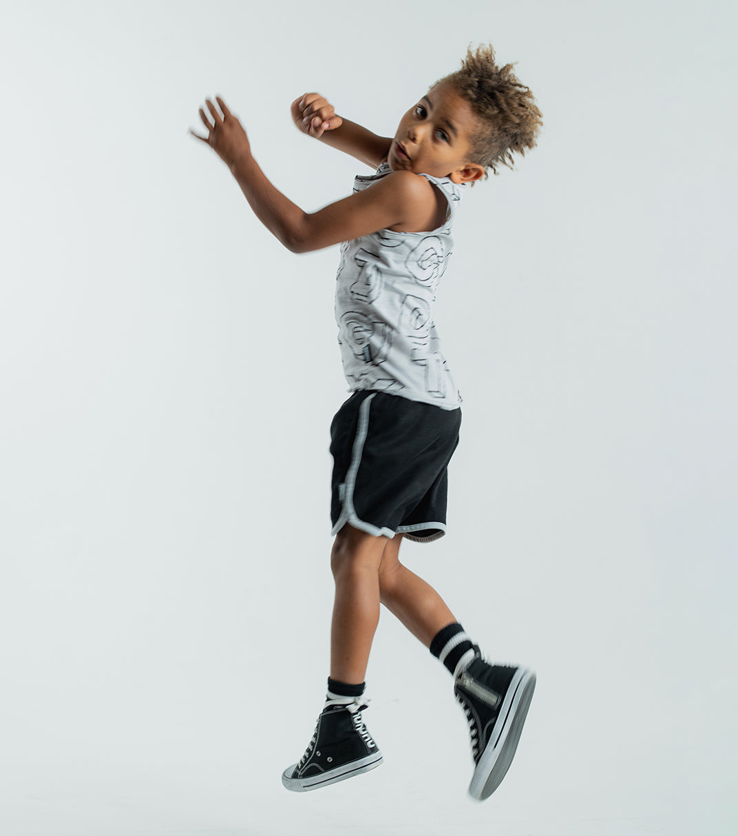 Kid | A-Z Tank Top | Ice Grey