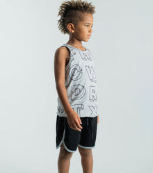 Kid | A-Z Tank Top | Ice Grey