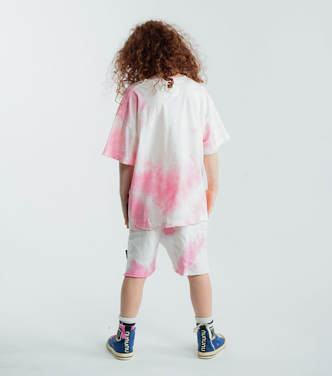 Kid | Tie Dye Sweatshorts | Pink