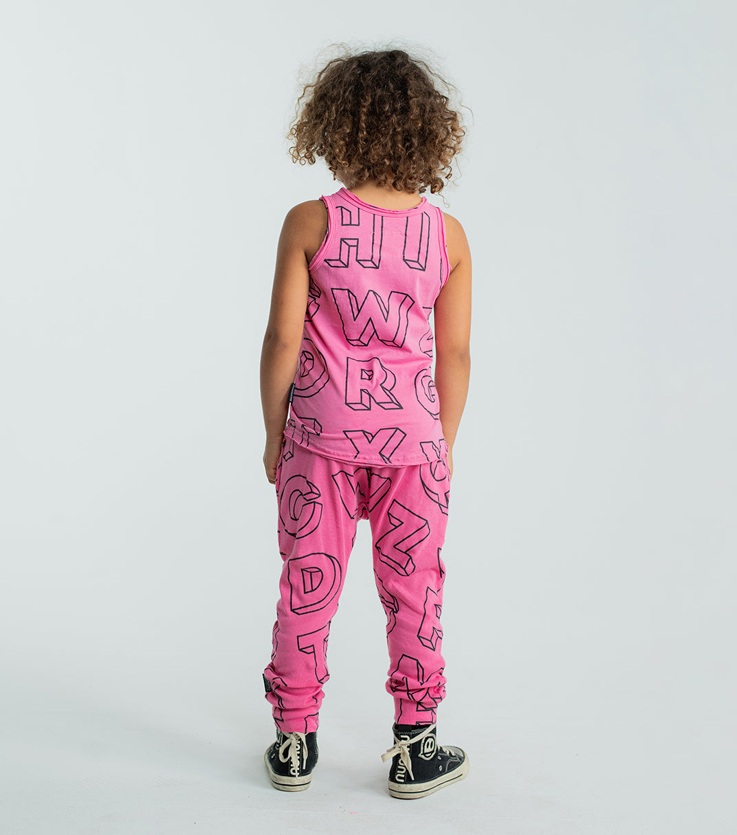 Kid | Light A-Z Baggy Pants | Black