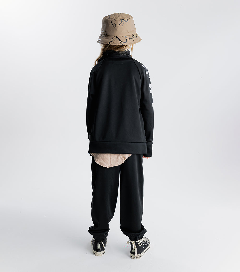 Kid | Stripey Snakes Sporty Jacket | Black
