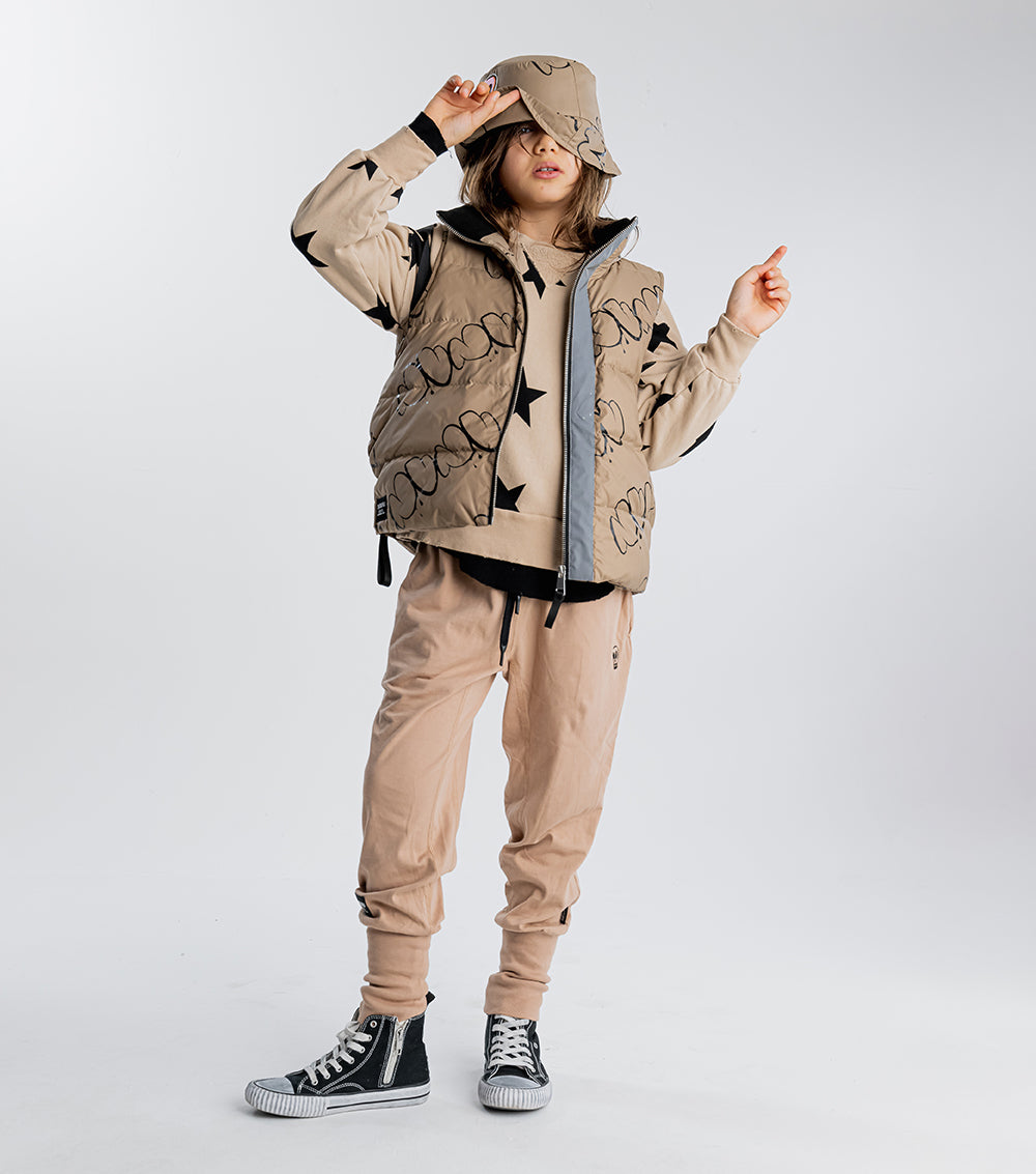 Kid | Skull Patch Light Pants | Coffee