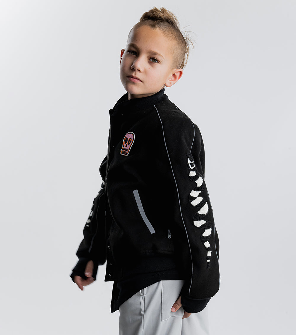 Kid | Varsity Jacket | Black