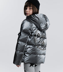 Kid | Moon Inked Down Jacket | Silver